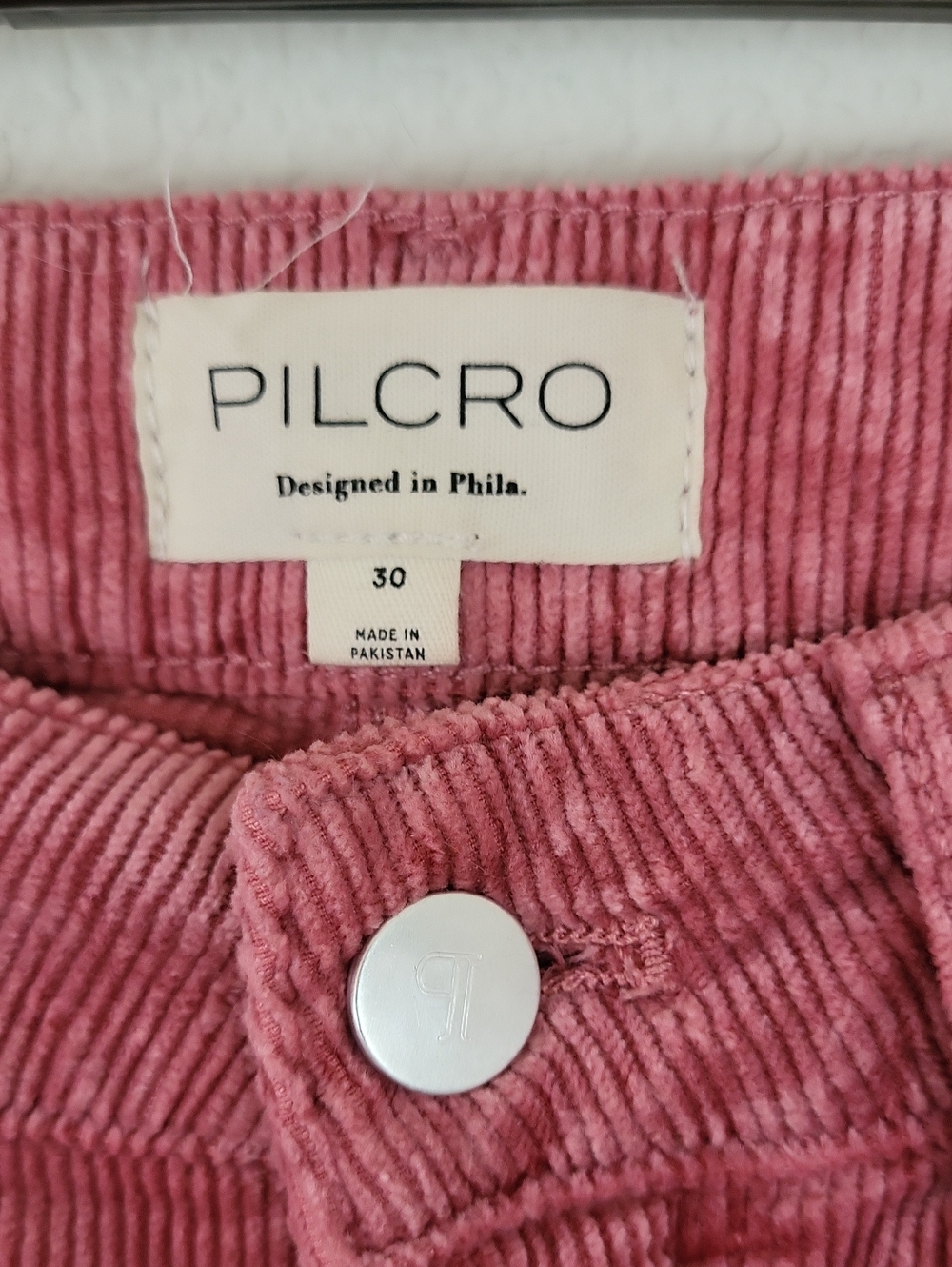 Pilcro Anthropologie Dusty Rose Corduroy Pants Size 30 - Picture 3 of 7